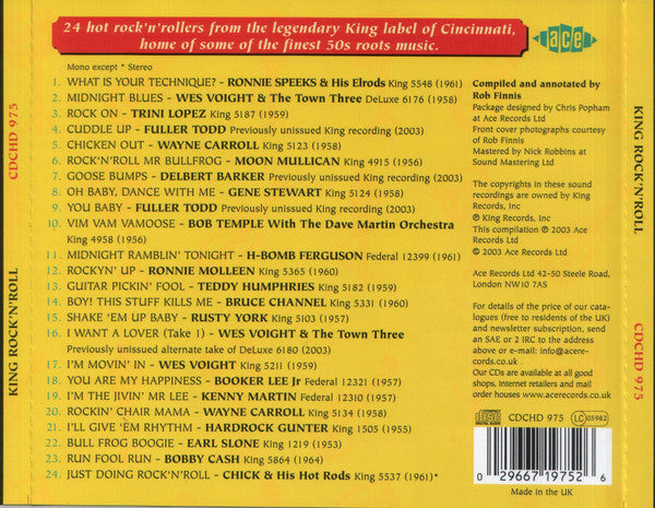 Various : King Rock 'n' Roll (CD, Comp)
