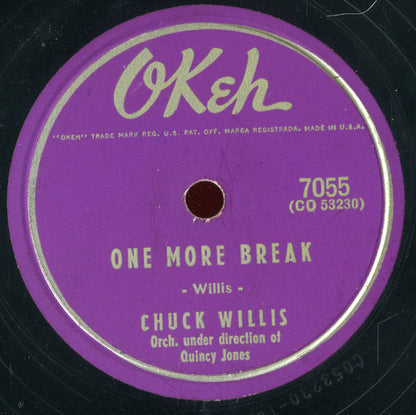 Chuck Willis & The Sandmen (5) / Chuck Willis : I Can Tell / One More Break (10")
