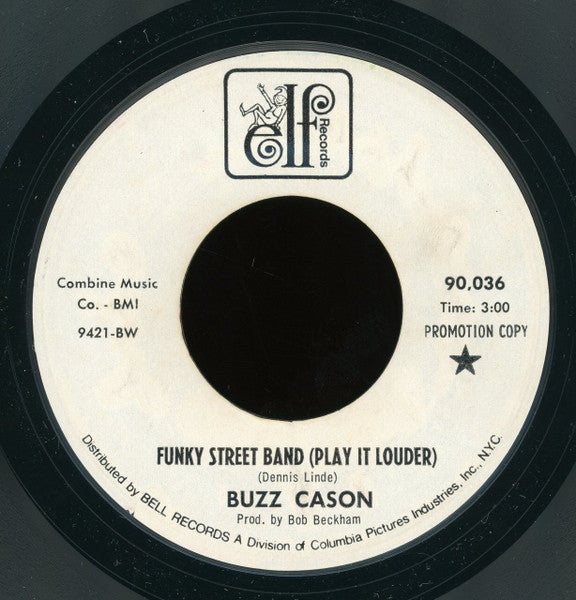 Buzz Cason : Funky Street Band (Play It Louder) (7", Promo, Styrene)