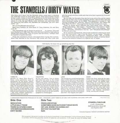 The Standells : Dirty Water (LP, Album, Mono, Scr)