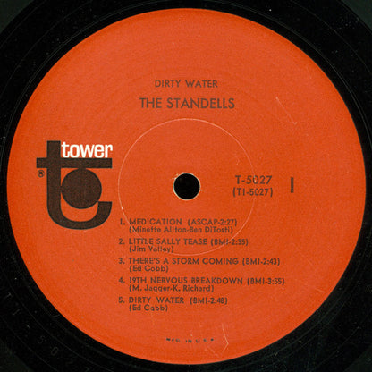 The Standells : Dirty Water (LP, Album, Mono, Scr)