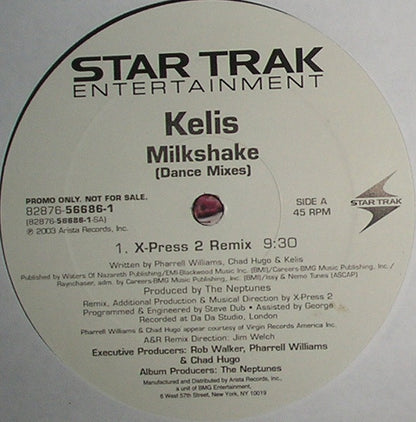 Kelis : Milkshake (Dance Mixes) (12", Promo)