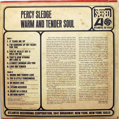 Percy Sledge : Warm & Tender Soul (LP, Album, RP)