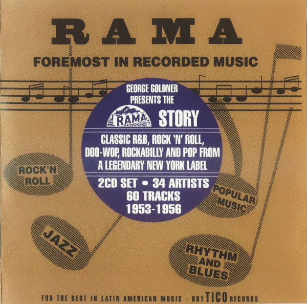 George Goldner : The Rama Story (Classic R&B, Rock 'N' Roll, Doo-Wop, Rockabilly And Pop From A Legendary New York Label) (2xCD, Comp, RM)
