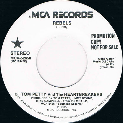 Tom Petty And The Heartbreakers : Rebels (7", Single, Promo)