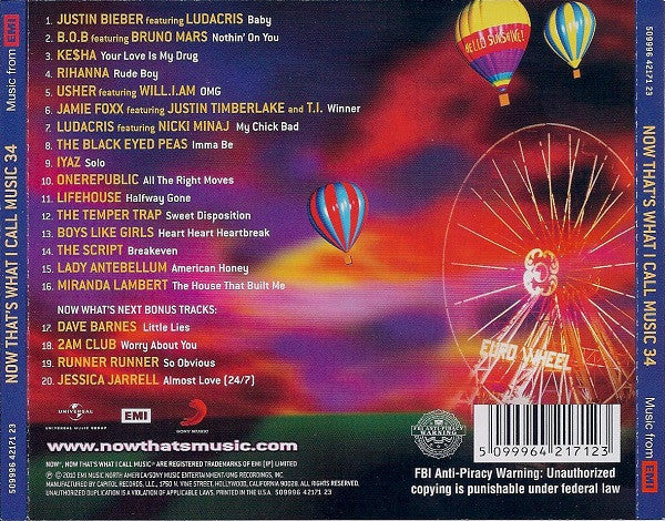 Various : Now That's What I Call Music! 34 (CD, Comp)
