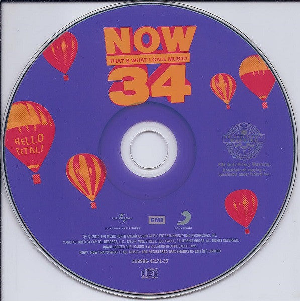 Various : Now That's What I Call Music! 34 (CD, Comp)