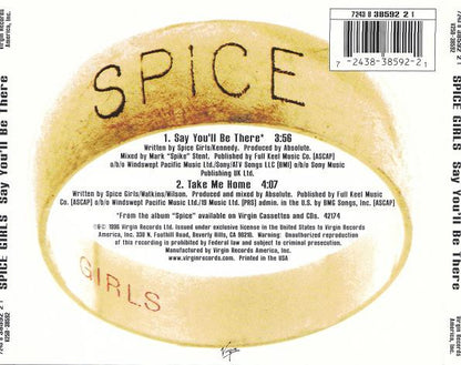 Spice Girls : Say You'll Be There (CD, Single)