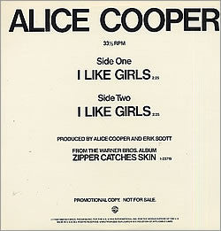Alice Cooper (2) : I Like Girls (12", Maxi, Promo)