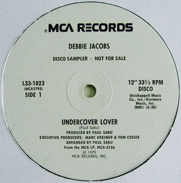 Debbie Jacobs : Undercover Lover / Don't You Want My Love (12", Promo, Pin)