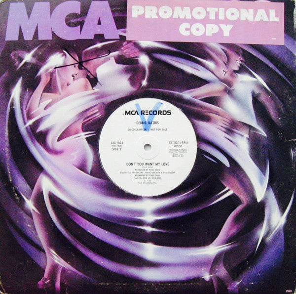 Debbie Jacobs : Undercover Lover / Don't You Want My Love (12", Promo, Pin)