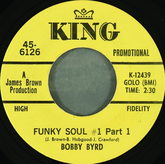 Bobby Byrd : Funky Soul #1 (7", Promo)
