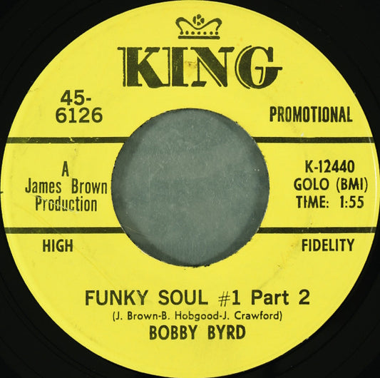 Bobby Byrd : Funky Soul #1 (7", Promo)