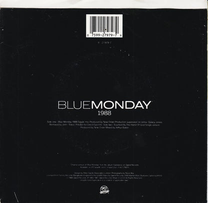 New Order : Blue Monday 1988 (7", Single, Spe)