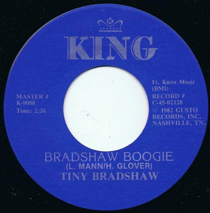 Tiny Bradshaw / Lucky Millinder : Bradshaw Boogie / Chew Tobacco Rag (7", RE)