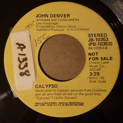 John Denver : Calypso (7", Promo)