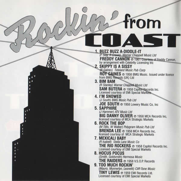 Various : Rockin' From Coast To Coast Volume 1 (CD, Comp)