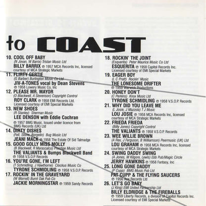 Various : Rockin' From Coast To Coast Volume 1 (CD, Comp)