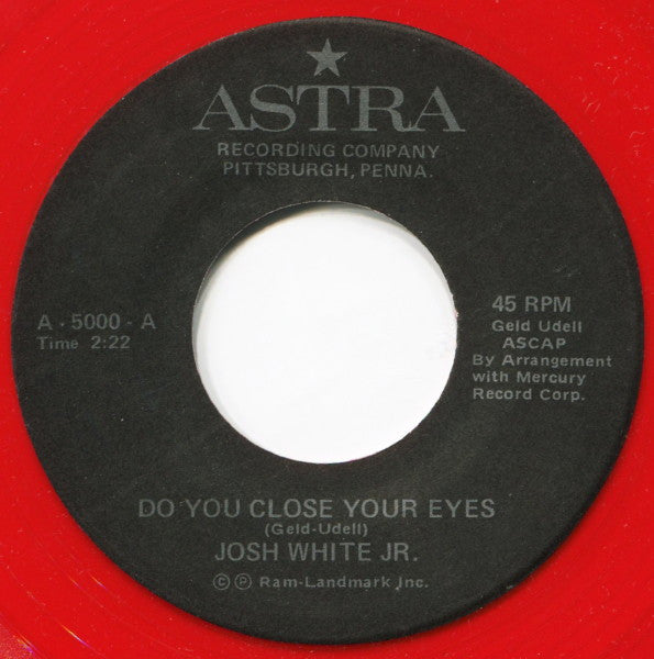 Josh White, Jr. / Henrietta And The Hairdooz : Do You Close Your Eyes / I Love Him (7", Single, Red)
