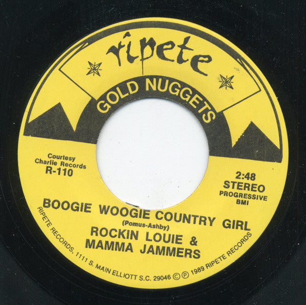 Rockin' Louie And The Mamma Jammers : Boogie Woogie Country Girl (7")