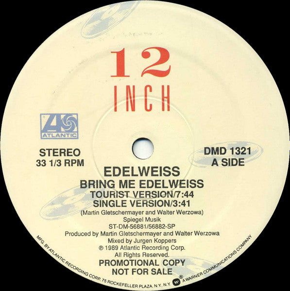 Edelweiss : Bring Me Edelweiss (12", Promo)