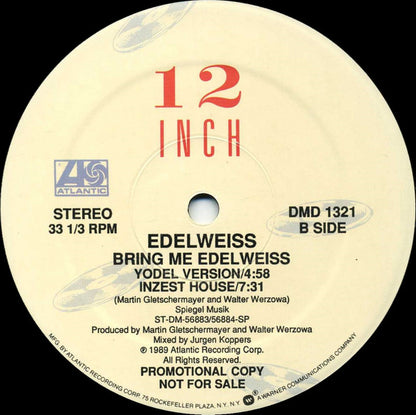 Edelweiss : Bring Me Edelweiss (12", Promo)