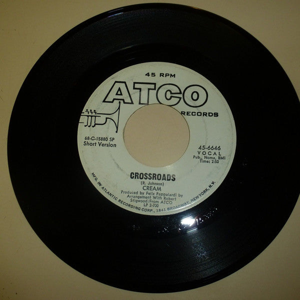 Cream (2) : Crossroads (7", Single, Promo)
