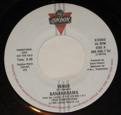 Bananarama : Venus (7", Promo)