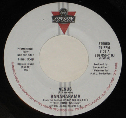 Bananarama : Venus (7", Promo)