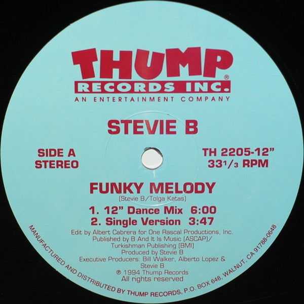 Stevie B : Funky Melody (12")