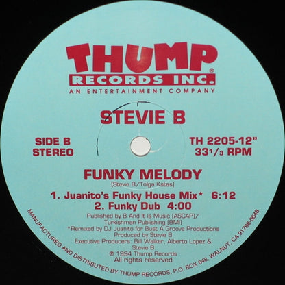 Stevie B : Funky Melody (12")