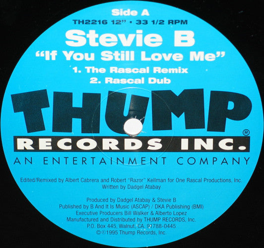 Stevie B : If You Still Love Me (12")
