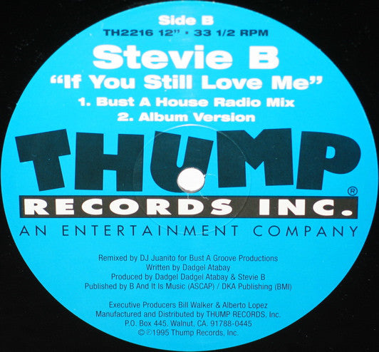 Stevie B : If You Still Love Me (12")