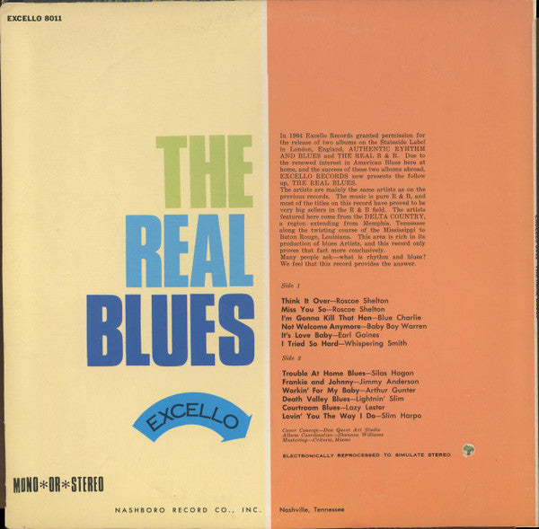 Various : The Real Blues (LP, Comp, RE)
