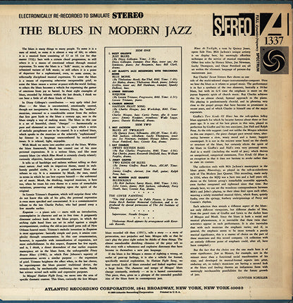 Various : The Blues In Modern Jazz (LP, Comp, RE, Sim)