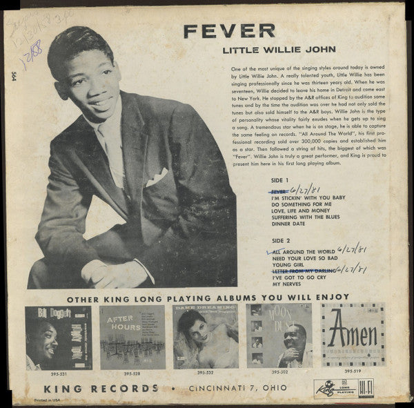 Little Willie John : Fever (LP, Album)