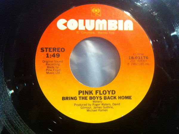 Pink Floyd : When The Tigers Broke Free / Bring The Boys Back Home (7", Single, Styrene)