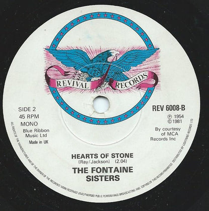 The Fontane Sisters : Seventeen / Hearts Of Stone (7", Single, Mono, RE)