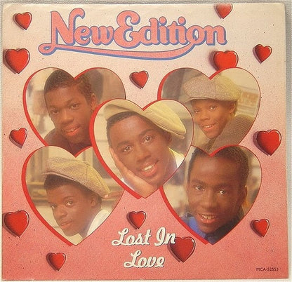 New Edition : Lost In Love (7", Single, Glo)