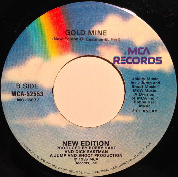 New Edition : Lost In Love (7", Single, Glo)