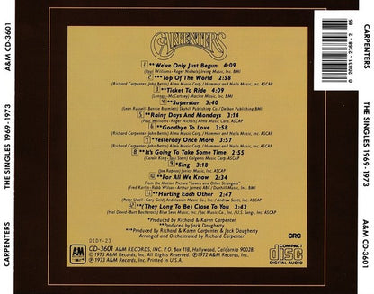 Carpenters : The Singles 1969-1973 (CD, Comp, Club, RE, CRC)
