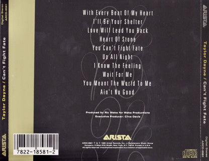 Taylor Dayne : Can't Fight Fate (CD, Album)