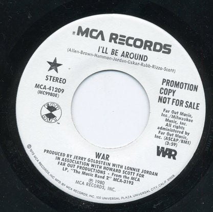 War : I'll Be Around (7", Promo)