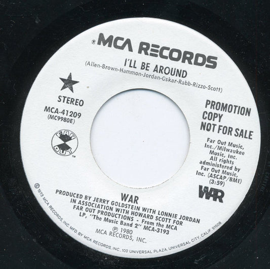 War : I'll Be Around (7", Promo)