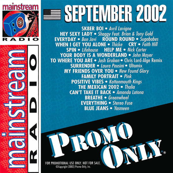 Various : Promo Only Mainstream Radio: September 2002 (CD, Comp, Promo)