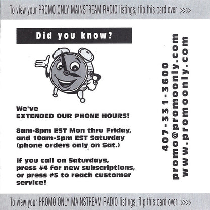 Various : Promo Only Mainstream Radio: September 2002 (CD, Comp, Promo)