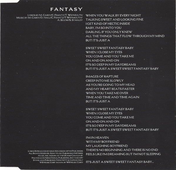 Mariah Carey : Fantasy (CD, Single, CD2)