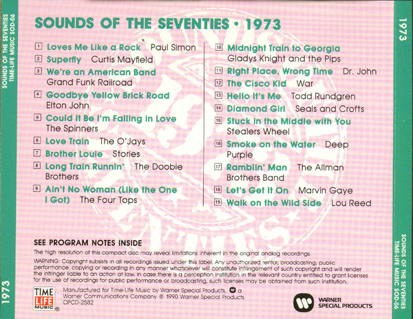 Various : Sounds Of The Seventies 1973 (CD, Comp)
