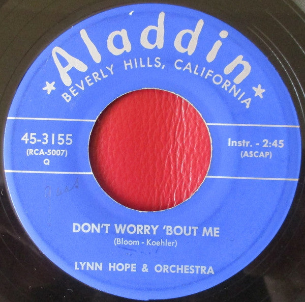 Lynn Hope & Orchestra : Don't Worry 'Bout Me / Move It (7")