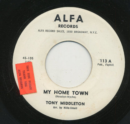 Tony Middleton : My Home Town / Please Take Me (7")